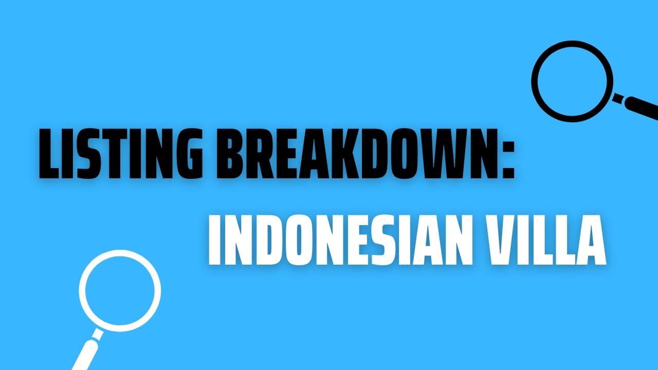 Airbnb Listing Breakdown: Indonesian Villa Tips